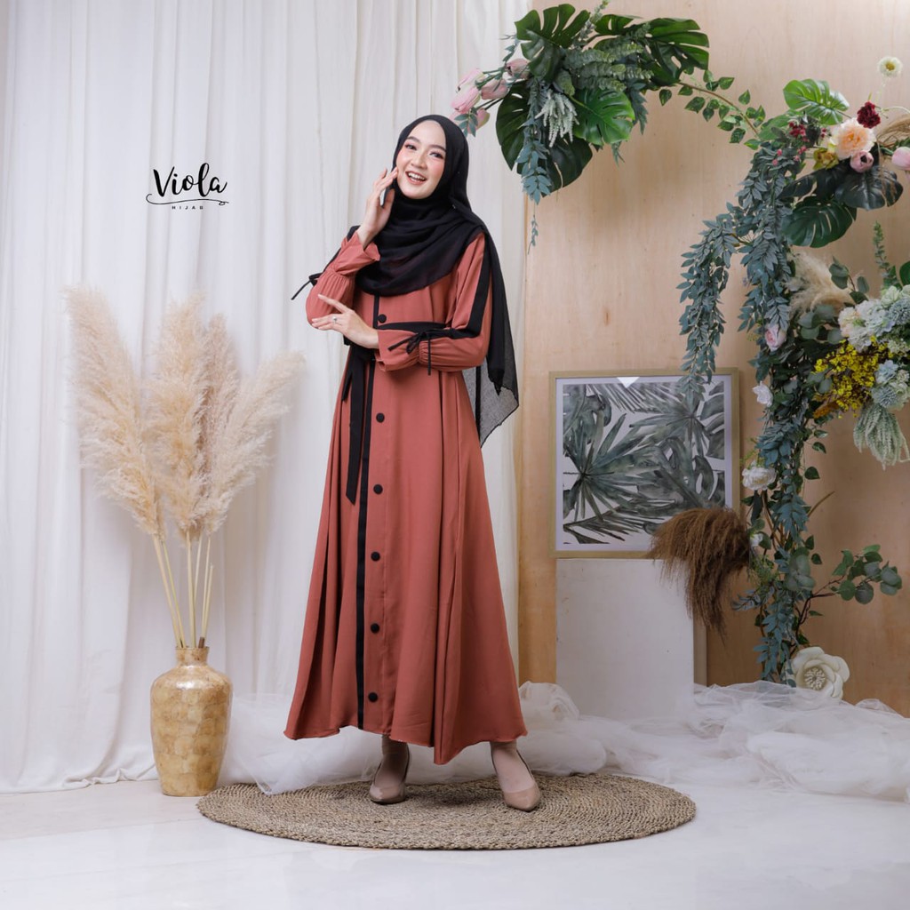 Dress SHAINA ZR DAN Babydoll kancing ori VIOLA syakila dan ITYCREPE mix ceruty REMAJA DEWASA OOTD FASHION MUSLIMAH STYLE