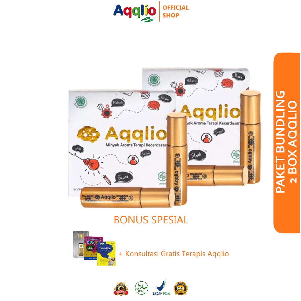 AQQLIO Nutrisi Otak  Atasi Tantrum, Hiperaktif, Autis/ADHD/ADD (Bundling 2 Box)