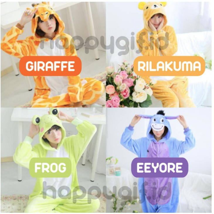 BAJU ONESIE KIGURUMI PIYAMA KOSTUM DEWASA- KARAKTER 1