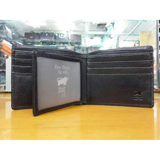 DOMPET KULIT PRIA TIDUR IMPORT BRANDED | BRAUN BUFFEL JERUK BLACK