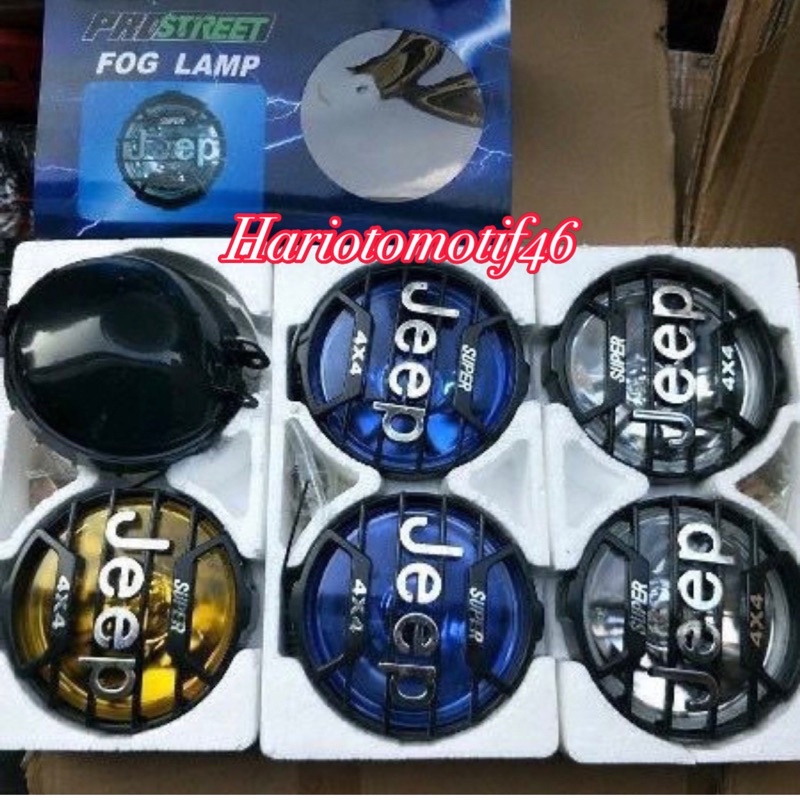 Lampu Tembak Depan Jeep 4x4 H3 Motor Mobil Tembus Kabut Universal