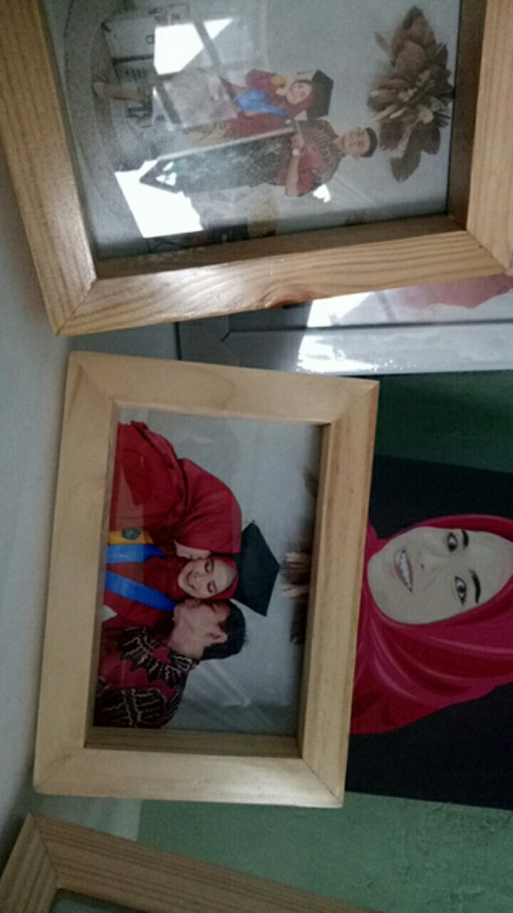 Bingkai Foto Frame Foto Pigura Foto Kayu Jati Belanda 4r 10x15 Cm Rustic