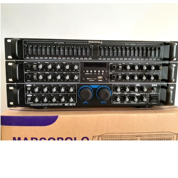 Amplifier Power Mixer Bluetooth/USB/ MP3 Karaoke Marcopolo MC 8810 .