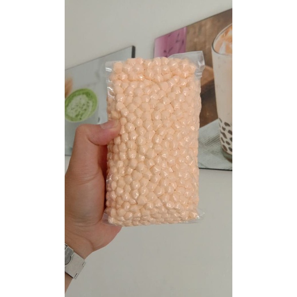 

⭐ COD ⭐ Bubble Tapioca Warna Premium Rasa Strawberry Honey Leci 1kg - Yellow Honey