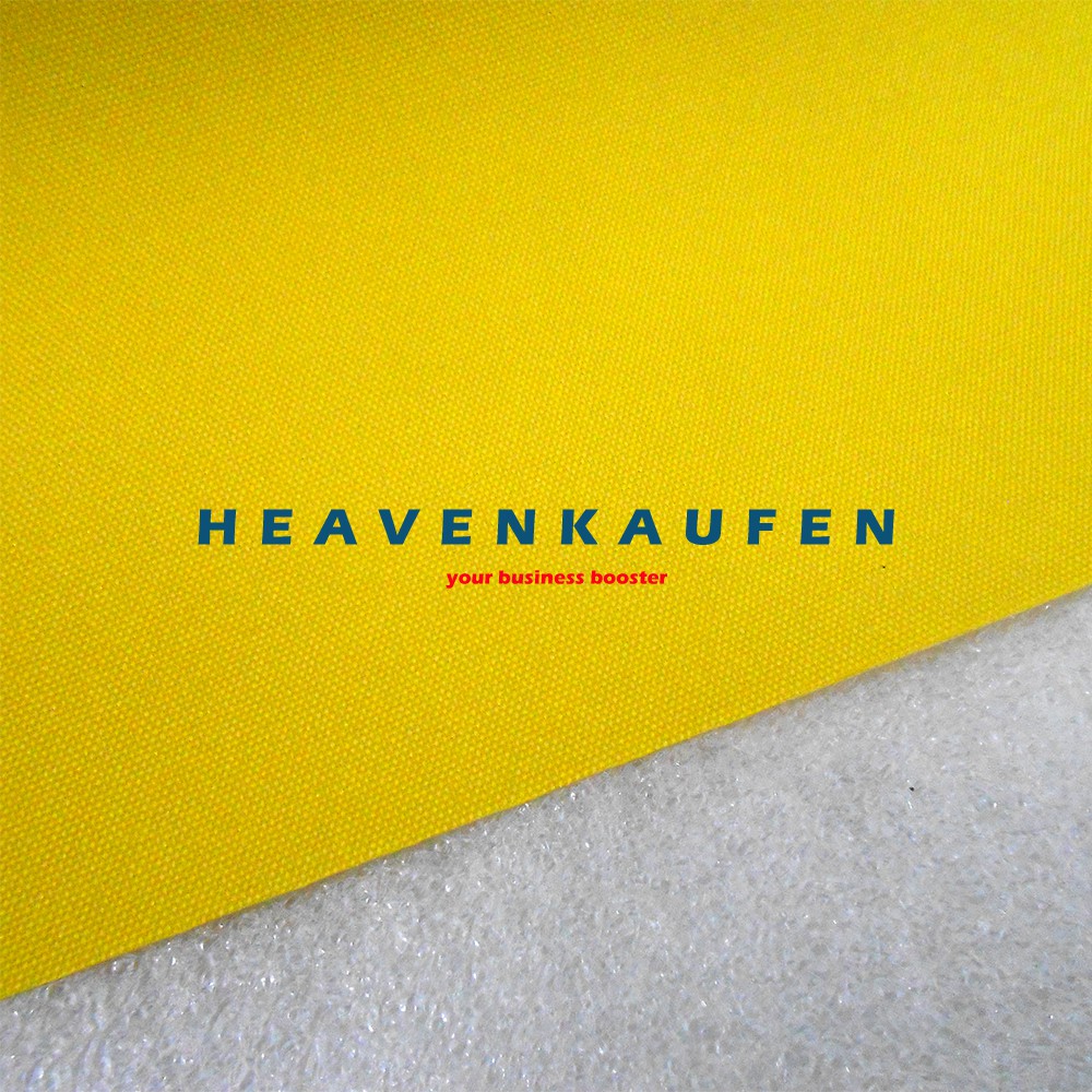 Bahan Kain Tas Polyester 300D Warna Kuning Harga Per Meter