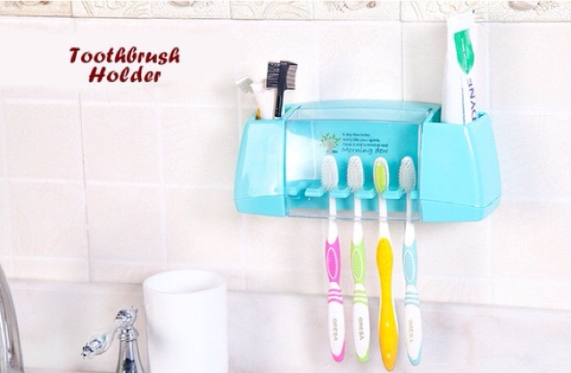 Toothbrush holder tempat sikat gigi tempel tampa paku ok  god