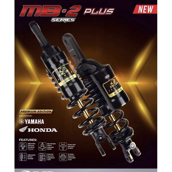 SHOCK RCB MB2 + (PLUS) SERIES BLACK PREMIUM 305 MM AEROX