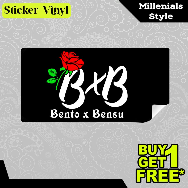 

Stiker Sticker BXB Bento x Bensu Mawar Artis Terkenal Indonesia Aesthetic Bahan Vinyl Satuan Anti Air