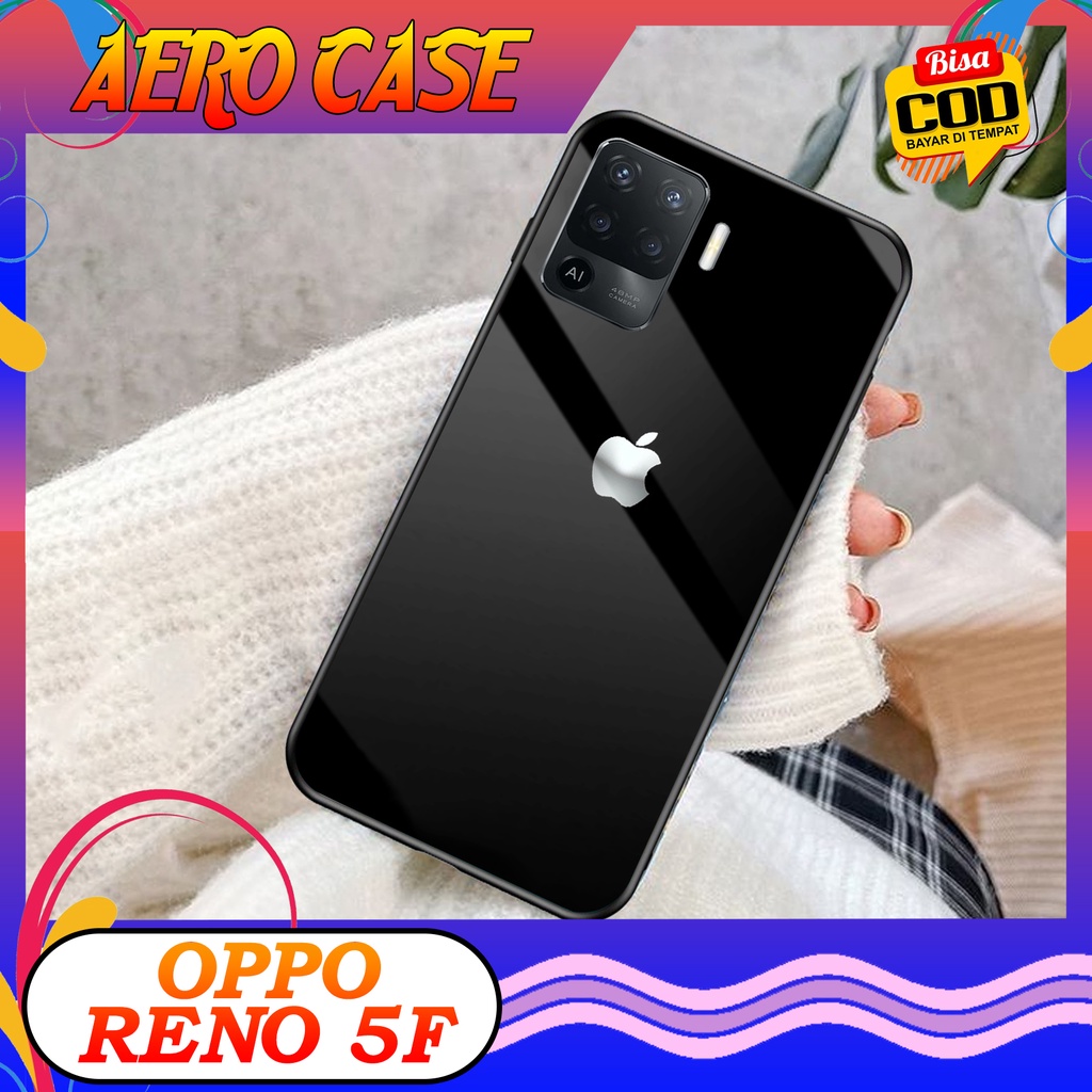 Case OPPO RENO 5F- Casing OPPO RENO 5F Terbaru 2022 AERO CASE [ MOTIF MARBLE ] Silikon OPPO RENO 5F-