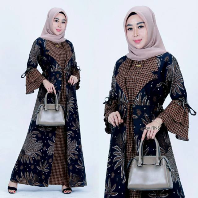 Maura Couple - Sania Ruffle Batik Couple ori Ndoro jowi DNT Garansi Termurah Shopee