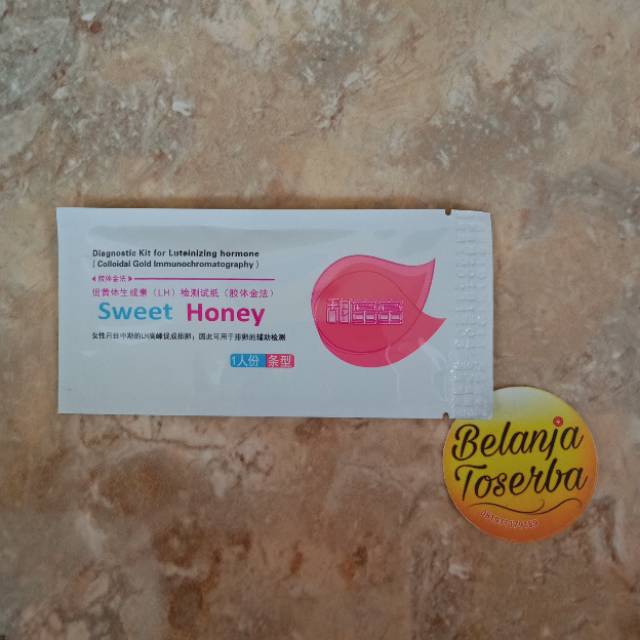 Ovulation Test Sweet Honey / LH Strip Masa Subur Ovulasi Akurat /Testpack Kesuburan / Baby Test