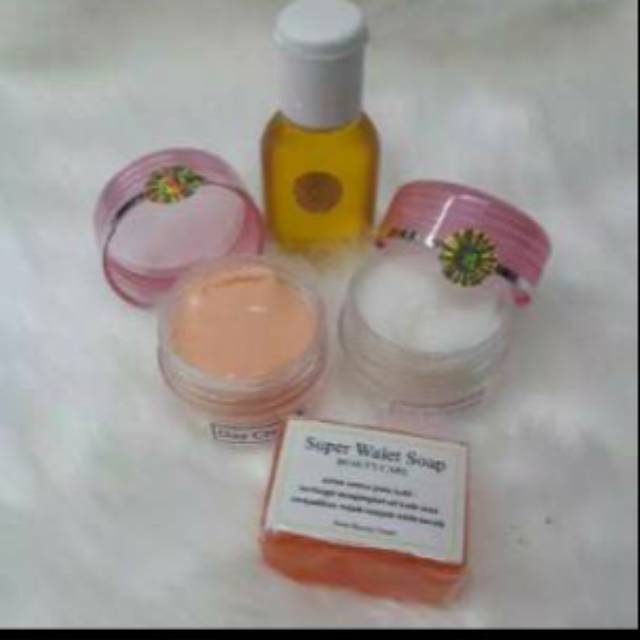 CREAM WALET POT BIRU / PINK ORIGINAL