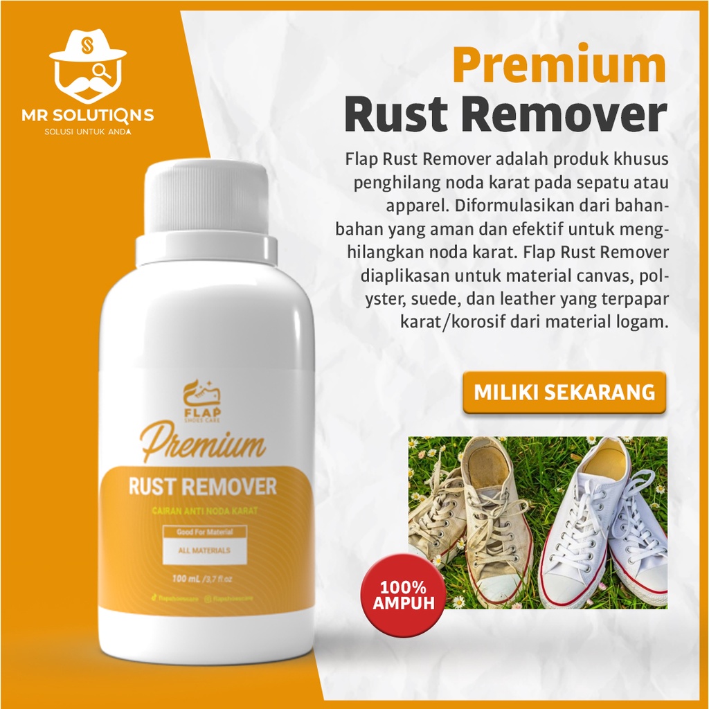 Penghilang Anti Noda Karat Pemutih Sepatu Putih Sneakers Menguning Pembersih Penghilang Noda Kuning 