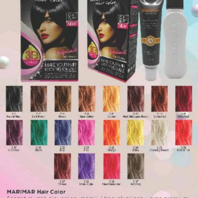 MARIMAR Hair Color 3D Color Effect 30ml x 2 - Pewarna Rambut