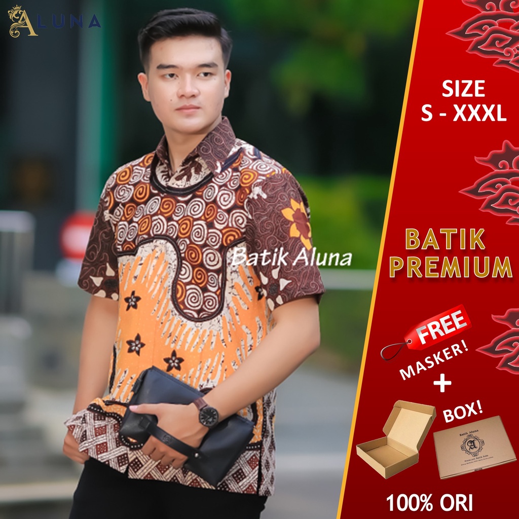 TERBARU KEMEJA BATIK PRIA LENGAN PENDEK LAPIS FURING PEKALONGAN PREMIUM REGULAR FIT MODERN PD 025