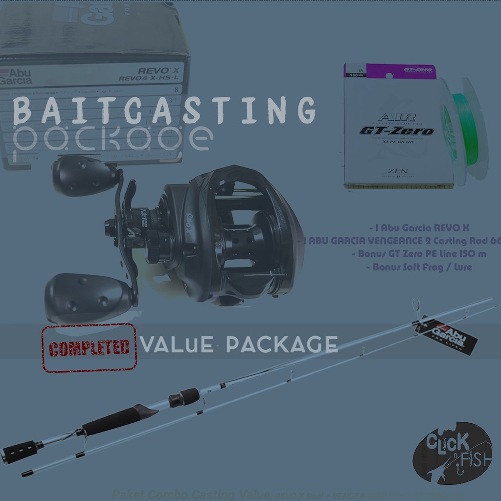 Paket Casting Super Value | REVO X Reel + VENGEANCE2 Rod + ZEN GT ZERO