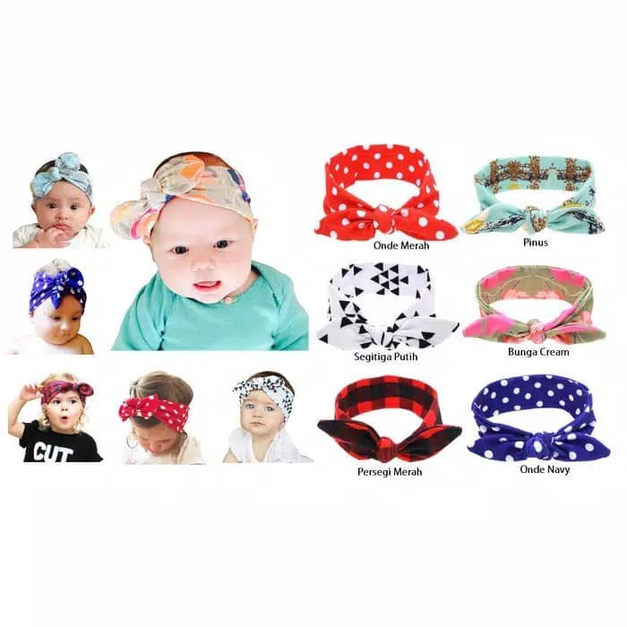 Bando Bayi / Headband Anak / Bando Anak / Headband Pita Imut