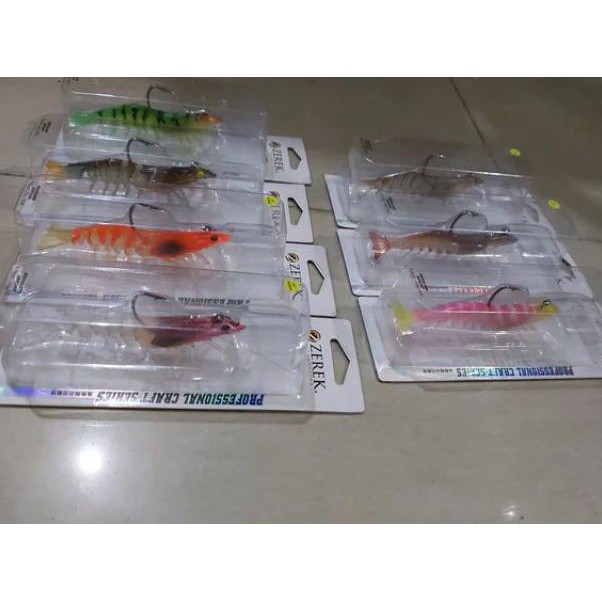 Umpan Udang Lure Zerek Absolute Shrimp 20 Gram 4.5 Inch