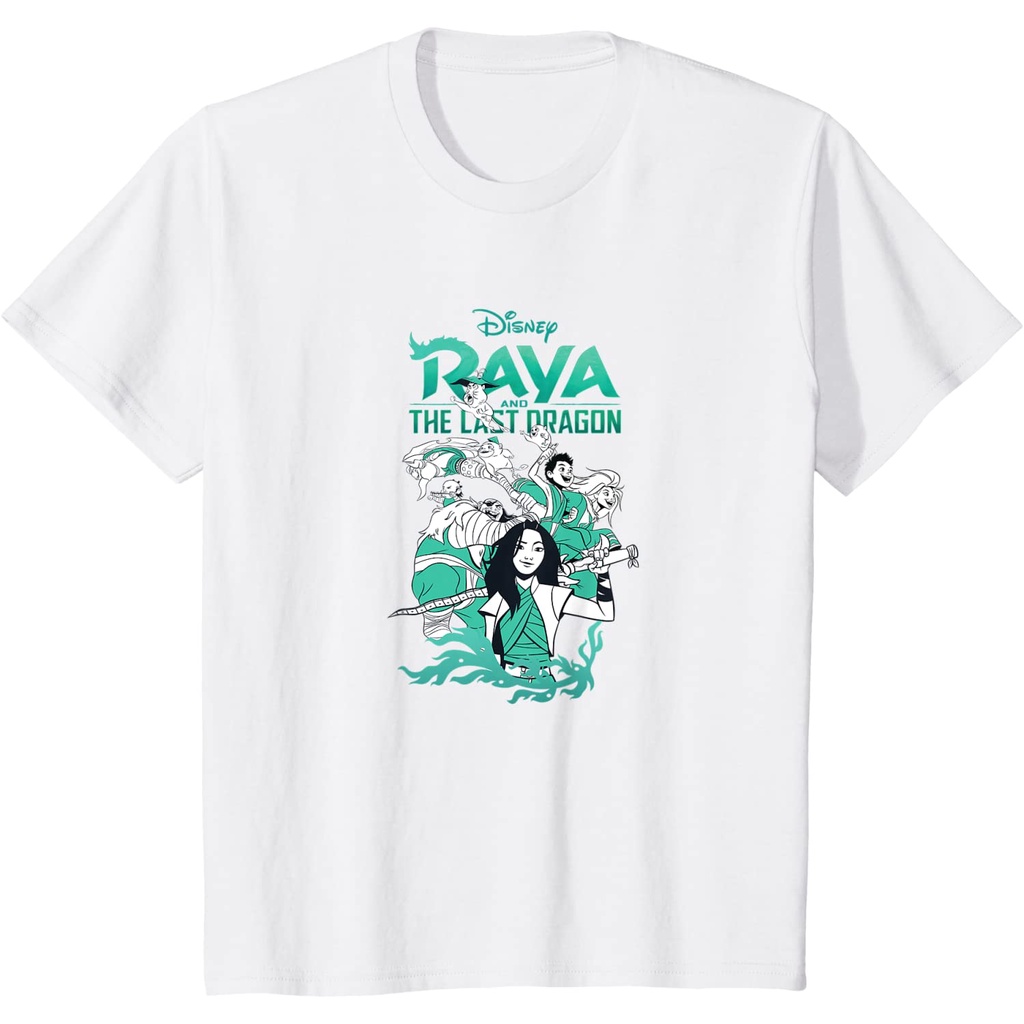 Baju Anak Disney Raya And The Last Dragon Group Shot Logo T-Shirt