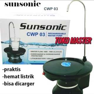 Jual Pompa Galon Elektrik Praktis Sunsonic Cwp Charge Portable Cas