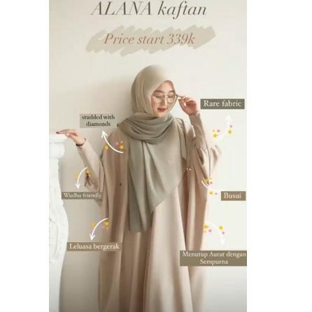 [KODE PRODUK U9709] ALANA KAFTAN BY KAZAMI STORE