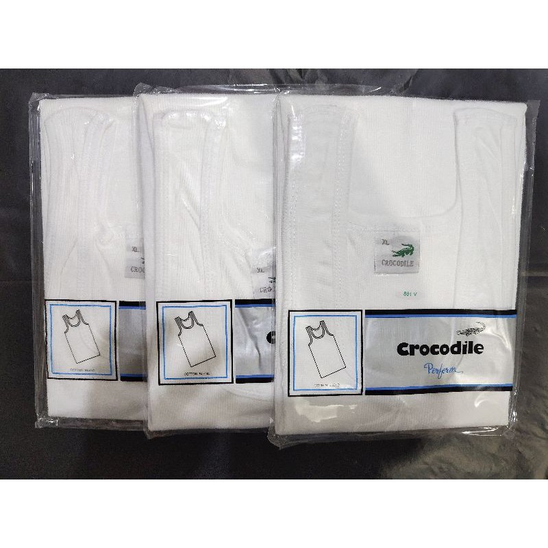 SINGLET CROCODILE  PRIA 801  / SINGLET PRIA CROCODILE 801 V / SINGLET CROCODILE SALUR, PASTI ORI, READY