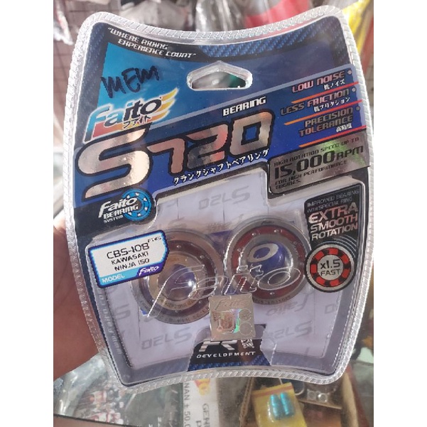 Bearing Kruk As Faito S720 Faito Ninja R Ninja RR Original Faito 100% 6205 H15 63/22 H14