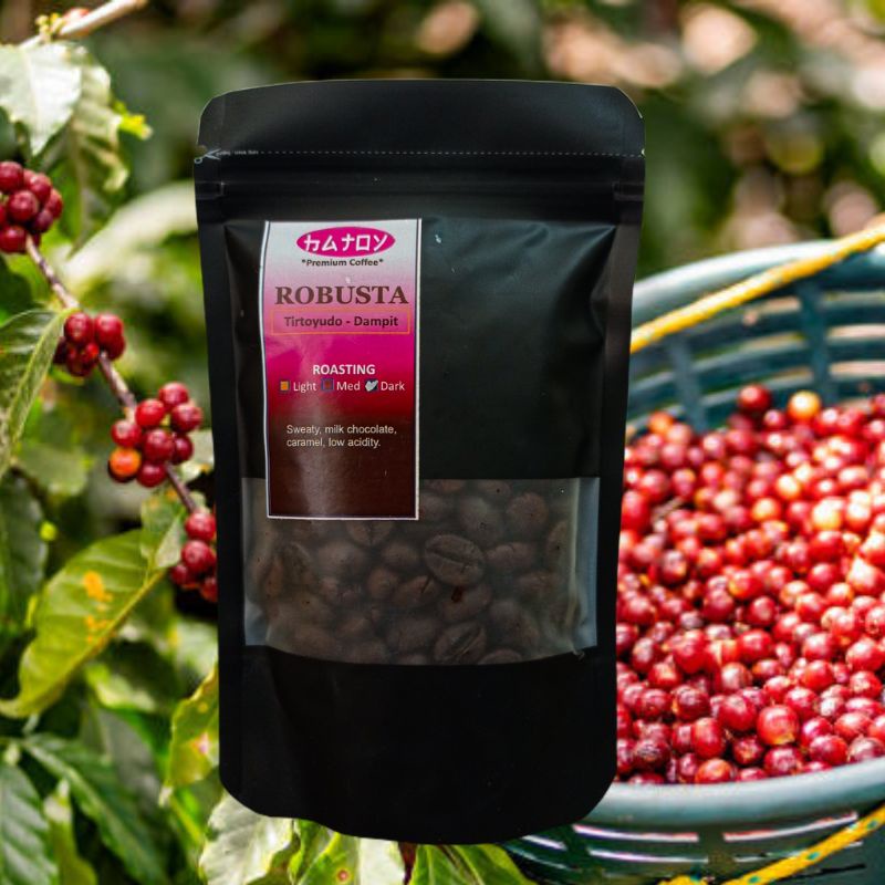 [COD] Premium Robusta Coffee Dampit Malang Biji Kopi Robusta Roasted Murah Tester 40 gr