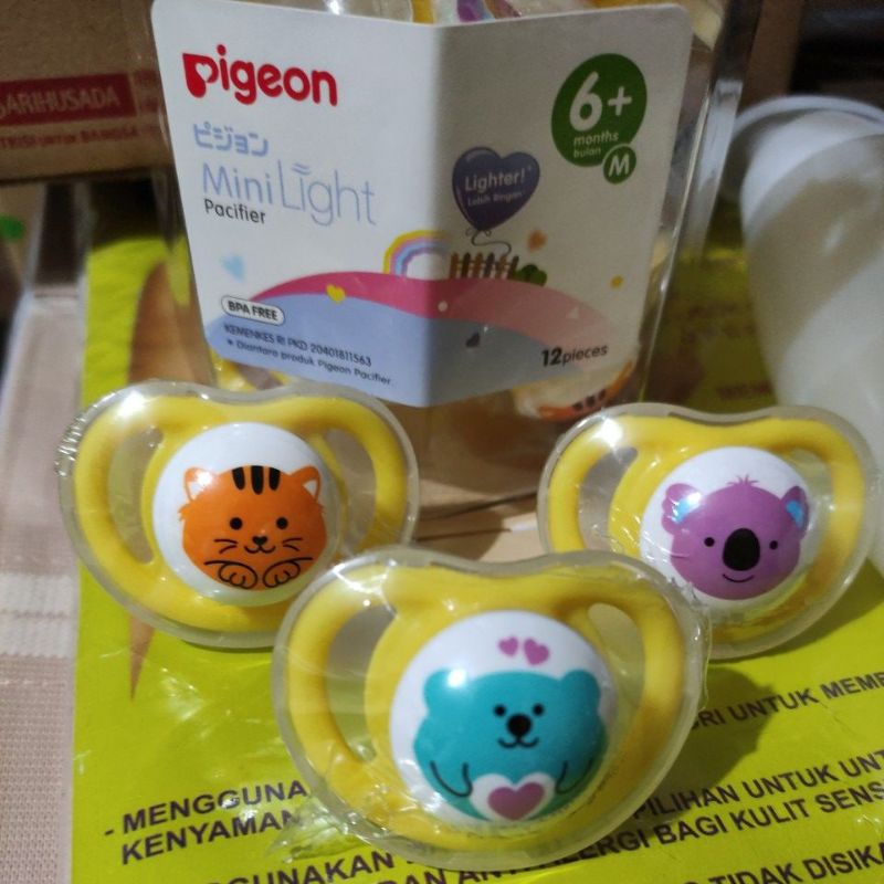 Pigeon Empeng Minilight 6m+ NEW ECER
