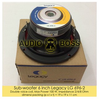 Speaker Subwoofer 6 inch Legacy LG 696-2 / Subwoofer 6” Legacy LG 696-2 Legacy LG 696