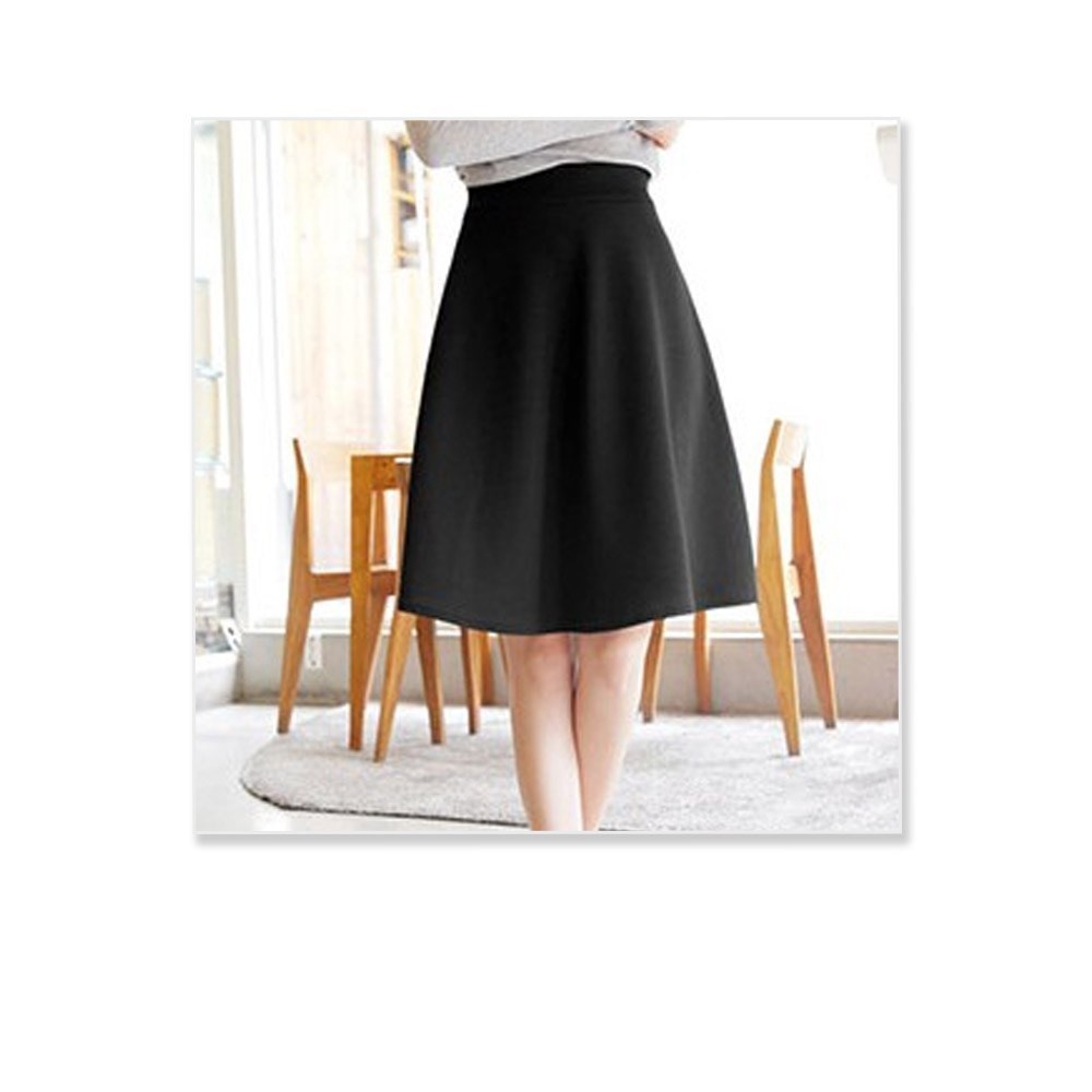 ROK MIDI FLARE KOREAN STYLE/ROK MIDI SCUBA MAYUNG