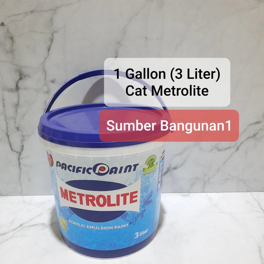 [EXPEDISI] Cat Metrolite 5kg Tembok plafon gipsum atap dinding putih kebiruan