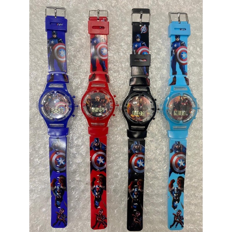 jam tangan anak cowok digital lampu dan musik