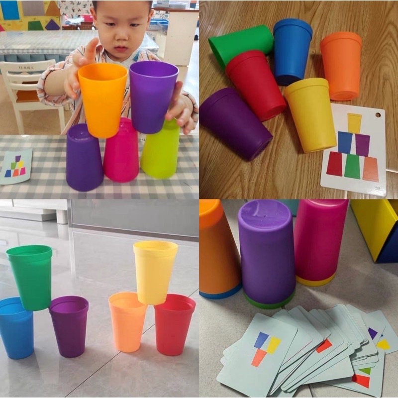 stacking cup battle game mainan adu cepat tumpuk gelas board game