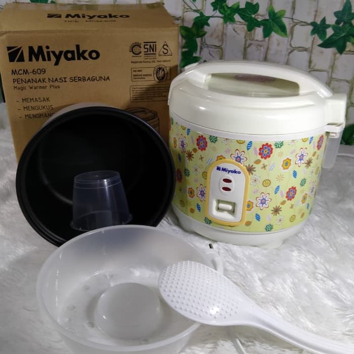 Miyako Magic Com MCM 609 / Rice Cooker MCM 609 - Yellow - [0.6L] MURAH BANGET / GARANSI RESMI
