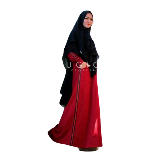KONVEKSI - ENERGICA SYARI  -  KEISHA SYARI DRESS + KHIMAR fashion muslim syari terbaru gamis kekinia