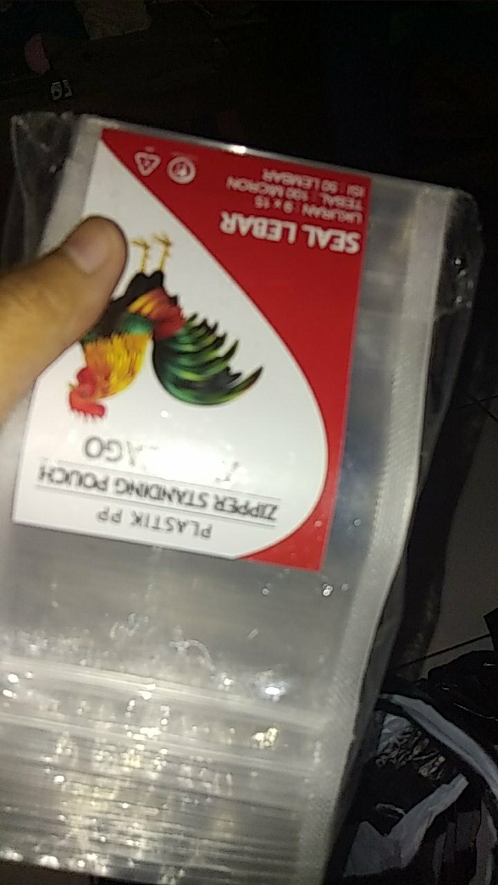 Standing Pouch 12x20 Double Seal Ziplock Per Pack