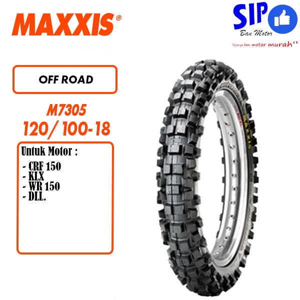 Ban motor trail Maxxis M7305 120 100 18 tubetype