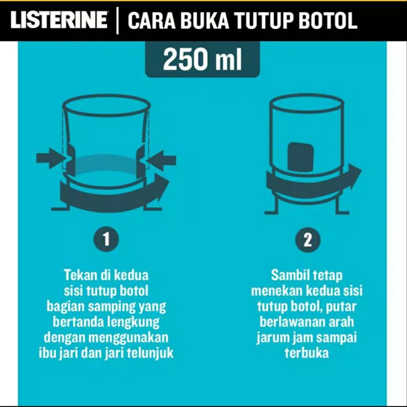 Listerin Cool Mint 250 ml / cairan kumur Antiseptik pencegah bau mulut