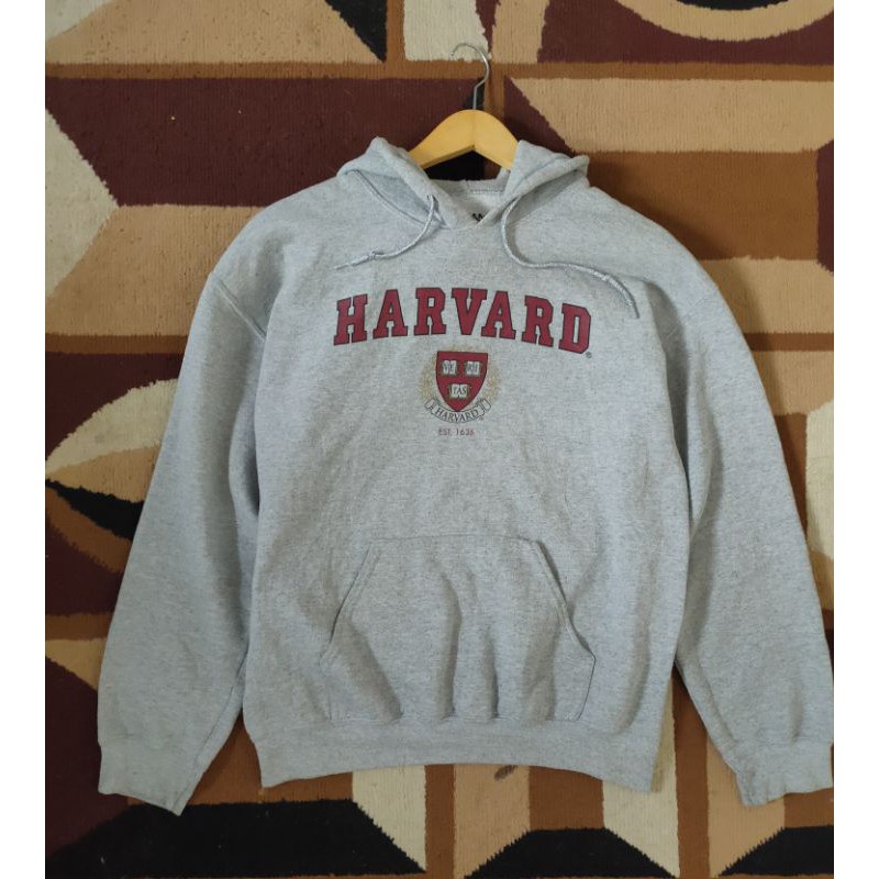 Hoodie second branded Harvard Gildan