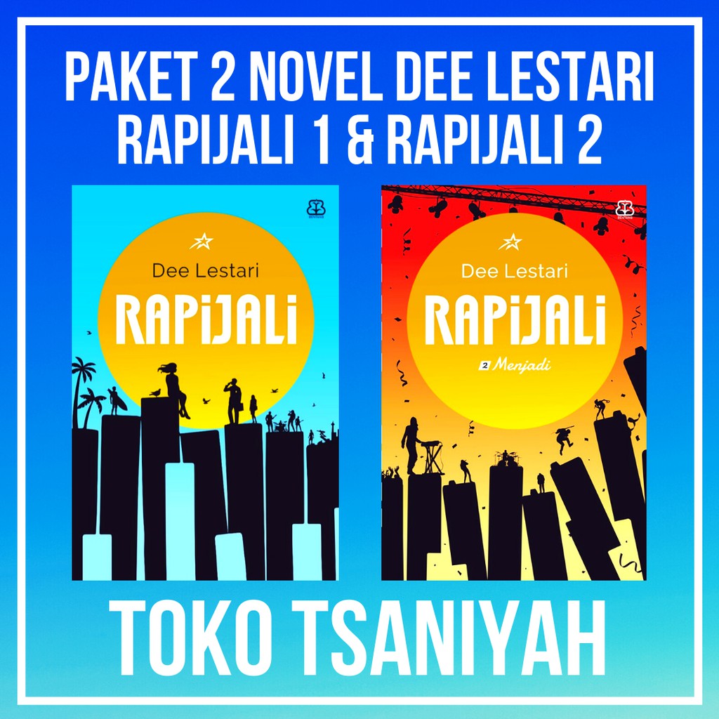 Paket 1 Novel Rapijali 1 & Rapijali 2 Dewi Dee Lestari Novel Fiksi Remaja Romance Romantis Cinta