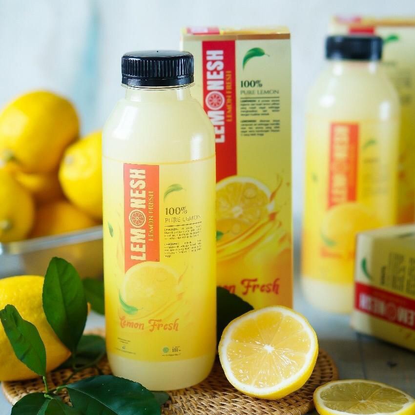 

Lemonesh Lemon Fresh Sari Lemon Murni 500ml 100% Asli Original lemon