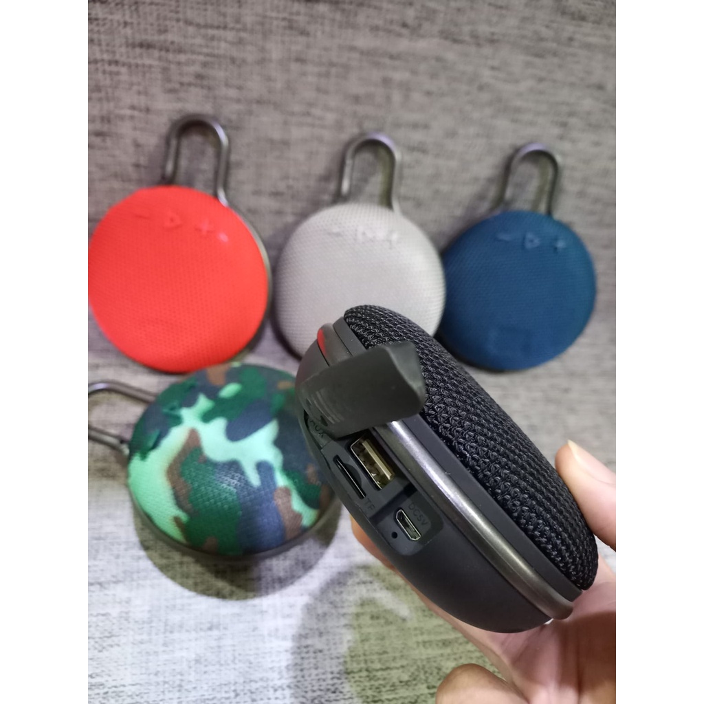 Speaker Bluetooth Clip 3 Wireless Speaker Mini 99% Ori Berkualitas