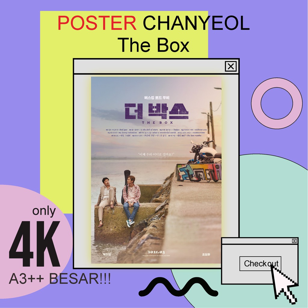 

SALE poster CHANYEOL THE BOX A3+++ BESAR