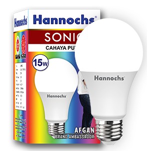 LAMPU HANNOCH SONIC 15 WATT LED TERANG HEMAT LISTRIK BOHLAM