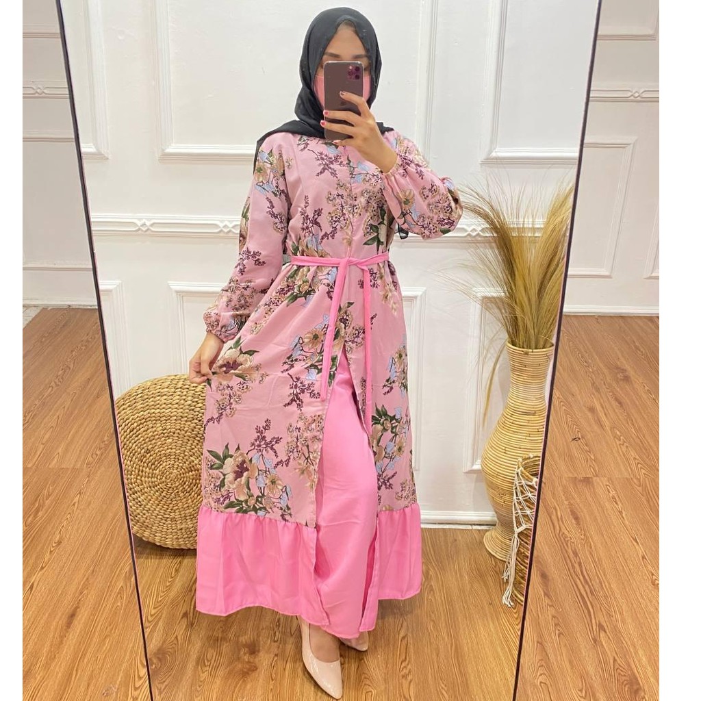HAYYA SET/ HIJAB ONE SET/ GAMIS TERBARU/ GAMIS MURAH/ GAMIS MURAH TERBARU/ GAMIS LAGI MUSIM/ COD