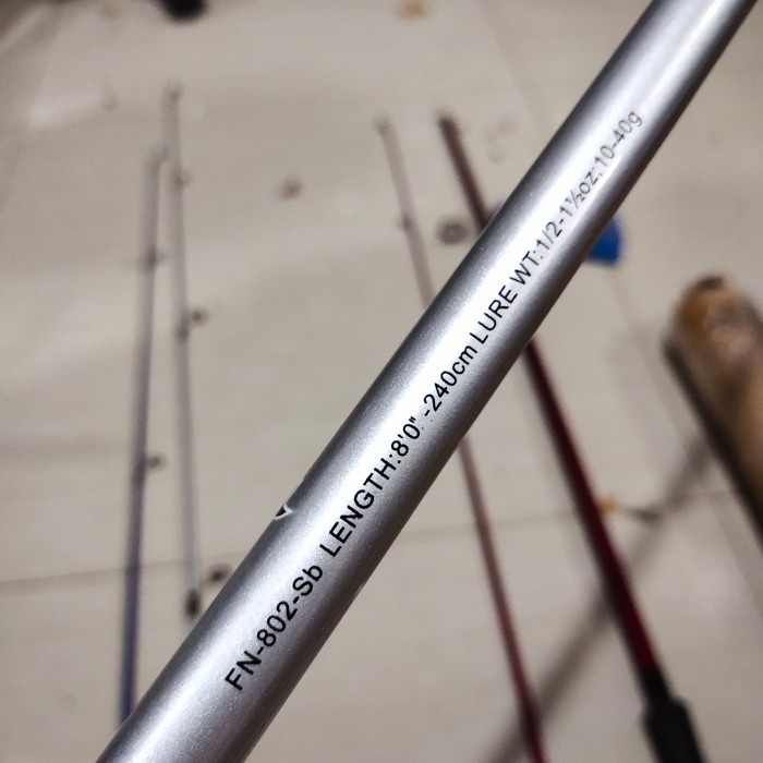 joran okuma fin chaser pilihan 210 atau 240 cm - Biru 802 240cm