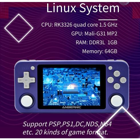 ANBERNIC RG351P Retro Handheld Video Game Console Mini Portable Gaming