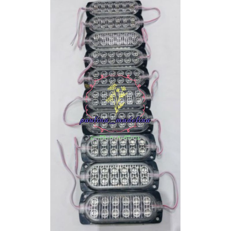 TERMURAH Modul LED RGB 12 MATA 12V DAN 24V ULTRASONIC MUTAR TAHAN AIR WARNA WARNI TRUK MOBIL Variasi