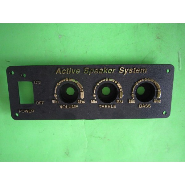Panel Speaker Aktif 3 potensio plastik volume treeble bass